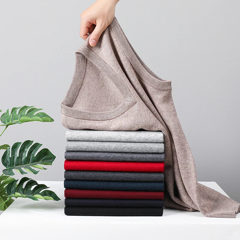 Chaleco Casual para Hombre - Suéter Sin Mangas Cálido Otoño Invierno 2025