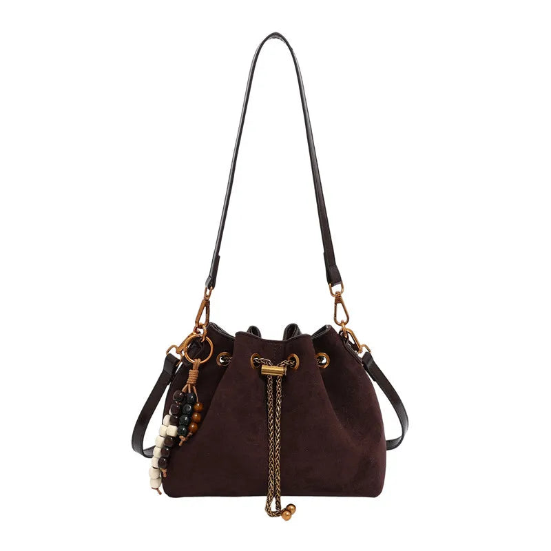 2025 Trendy Bucket Bag, Luxe Shoulder Purse for Women, Spacious Crossbody Tote, Niche Day-to-Night Bag, Textured Sling Bag