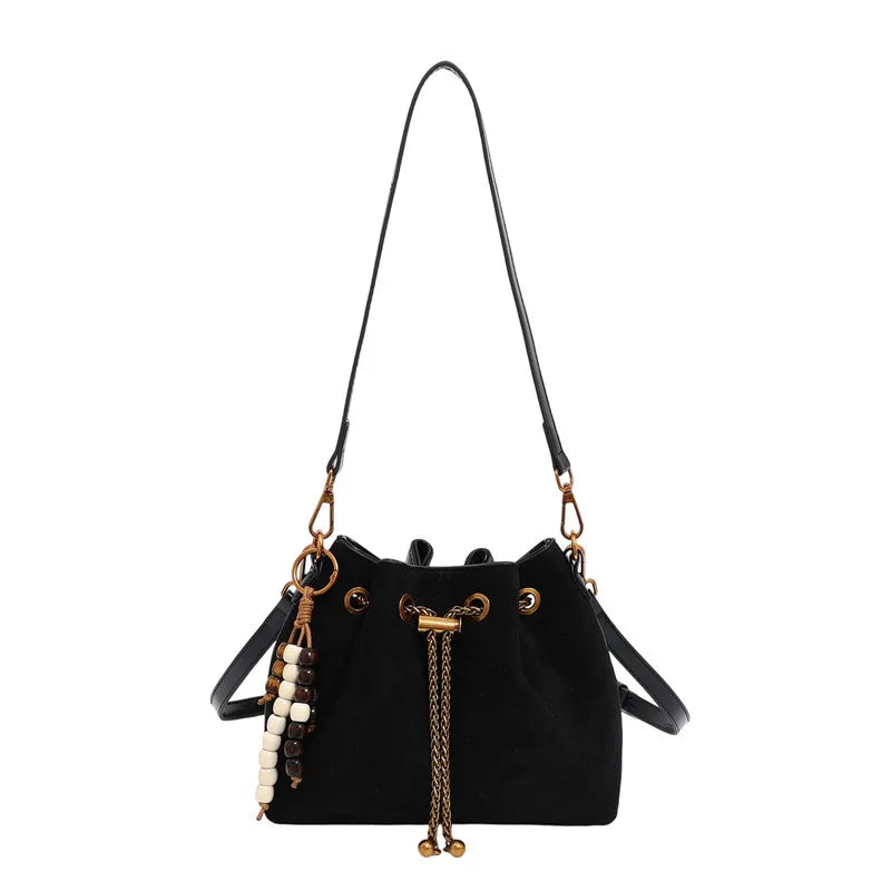 2025 Trendy Bucket Bag, Luxe Shoulder Purse for Women, Spacious Crossbody Tote, Niche Day-to-Night Bag, Textured Sling Bag