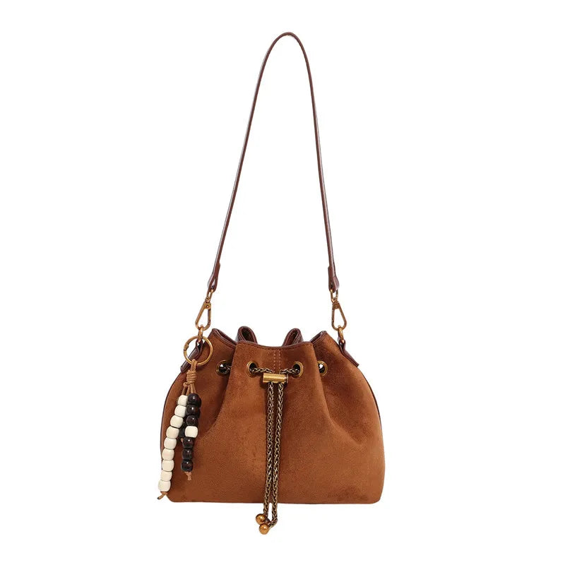 2025 Trendy Bucket Bag, Luxe Shoulder Purse for Women, Spacious Crossbody Tote, Niche Day-to-Night Bag, Textured Sling Bag