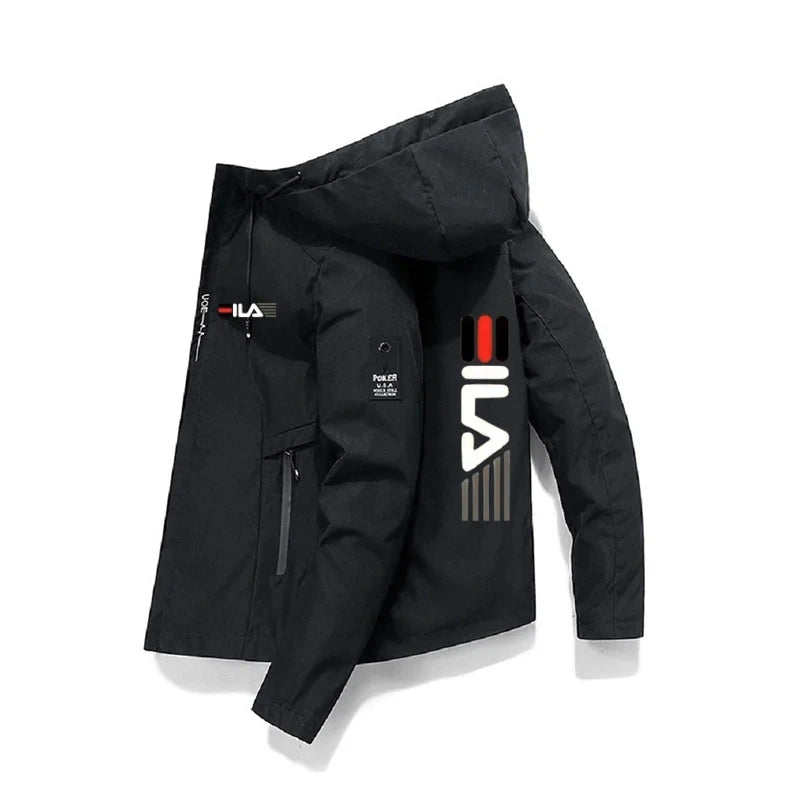 Chaqueta Deportiva con Capucha para Hombre - Impermeable y Transpirable