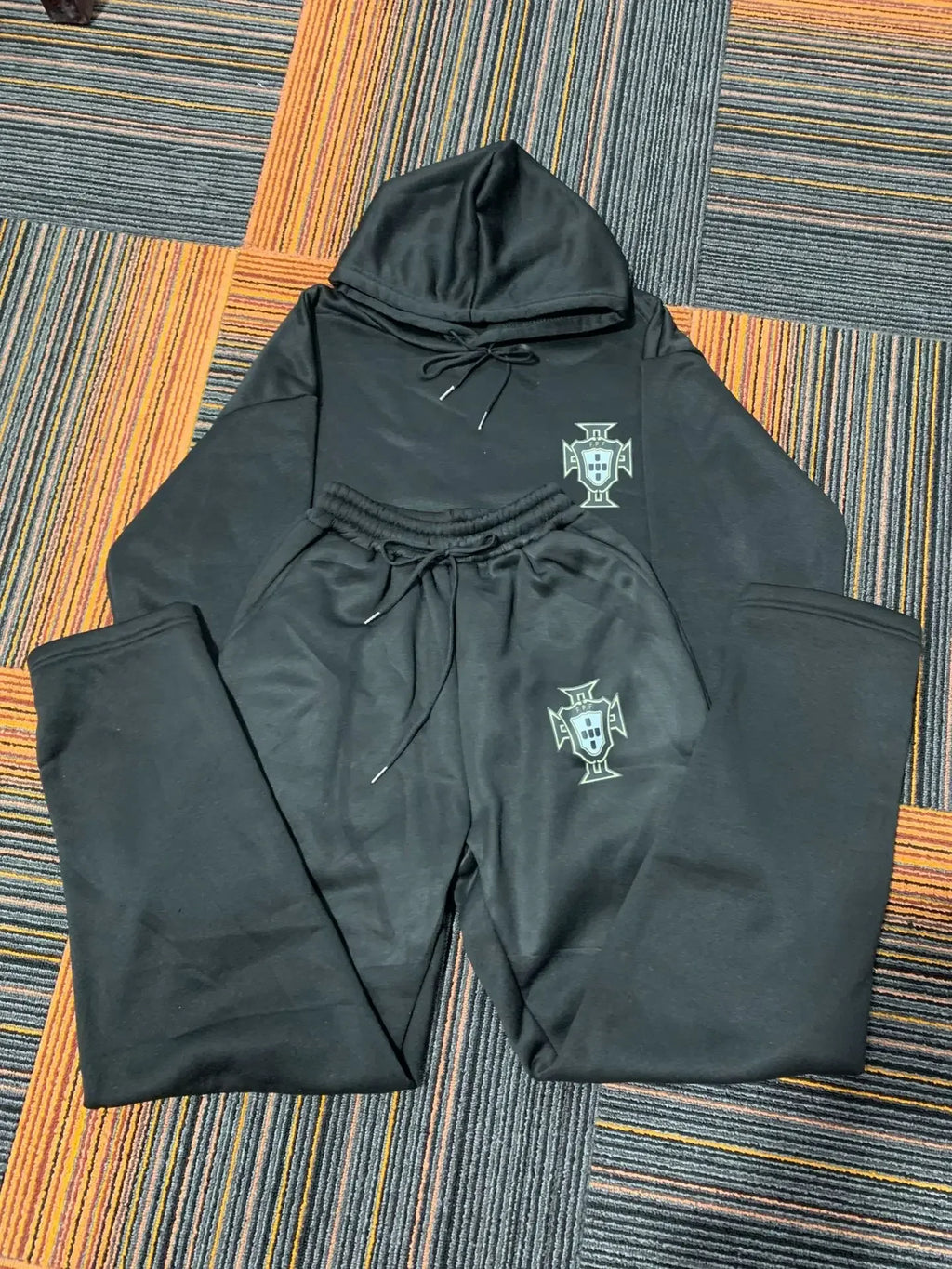 2025 American Hip-Hop Goth Trend Men Long-Sleeved Hooded Clothing High Street Suit For Men Fashion Streetwear Retro Sportswear